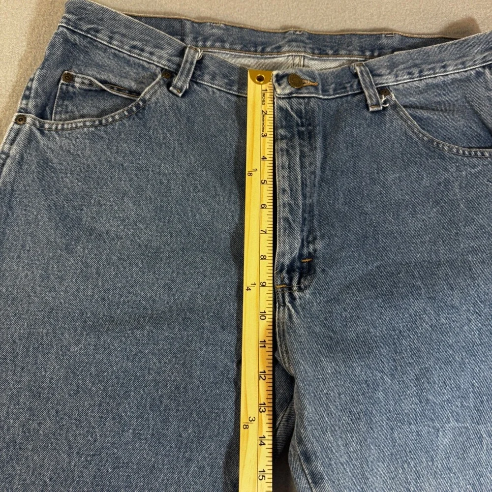 Wrangler Authentic Men's Straight Leg Jeans Medium Wash 38x30‎ 96501DS Denim